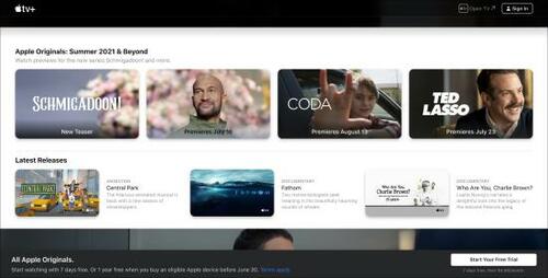 12位: オリジナルコンテンツで勝負する「Apple TV+」 イメージ