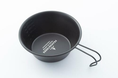 ピークス＆ツリーズ（PEAKS&TREES）:シェラカップ ステンレス ブラック 黒 330ml:キャンプ用食器