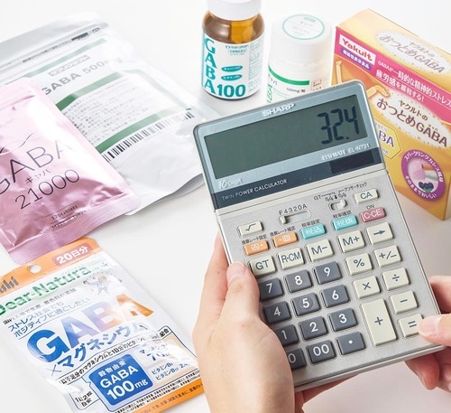 テスト2：1日のコスト GABAサプリおすすめ イメージ