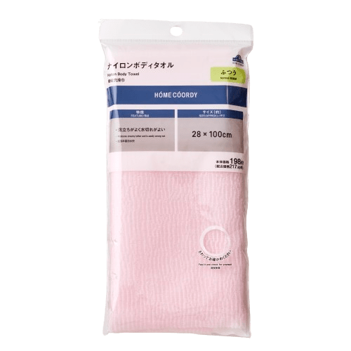 ボディタオルおすすめ トップバリュ HOME COORDY ナイロンボディタオル ふつう イメージ1