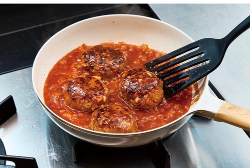 ソースもすぐ温まる フライパンおすすめ イメージ