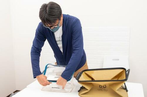 [テスト項目2：使い勝手]折りたたみが簡単か？ 自立するか？ イメージ