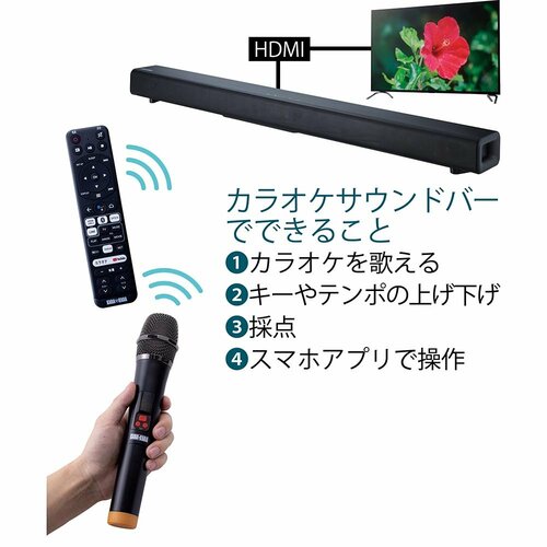 共同テレビジョン「カラオケサウンドバー KARA×KARA」 カラオケサウンドバー「カラカラおすすめ イメージ2