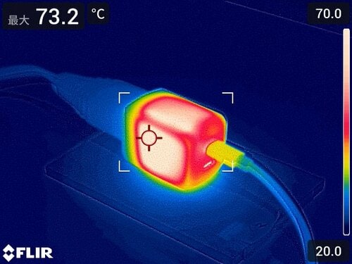 発熱のしにくさ（安全性） USB急速充電器おすすめ イメージ