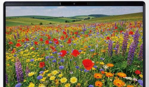 【ディスプレイ】色の再現度は高いが黒の質感が弱い 小型ノートPCおすすめ イメージ