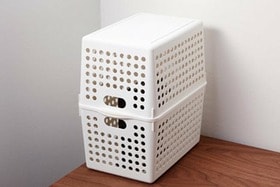 ルーターは無印のアレを被せるだけで部屋にとけこむんです！