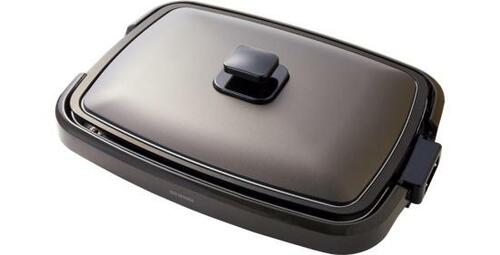 アイリスオーヤマ:網焼き風 ホットプレート:調理家電