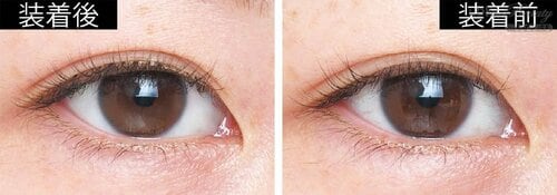 仕上がり：軸は透明で目立ちにくくナチュラルさ満点 ナチュラルつけまつげおすすめ イメージ