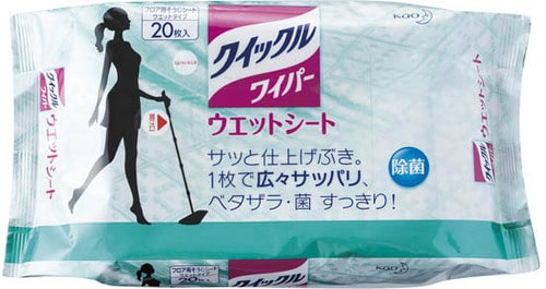 花王:クイックルワイパー:フロア用掃除道具:ウエットシート