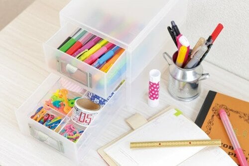 メイク道具や文房具をかわいくお片付け イメージ