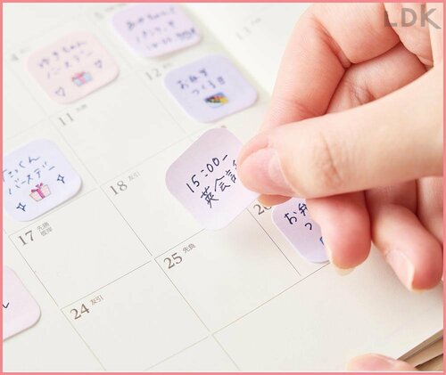 日程が変わっても貼り直すだけでOK イメージ
