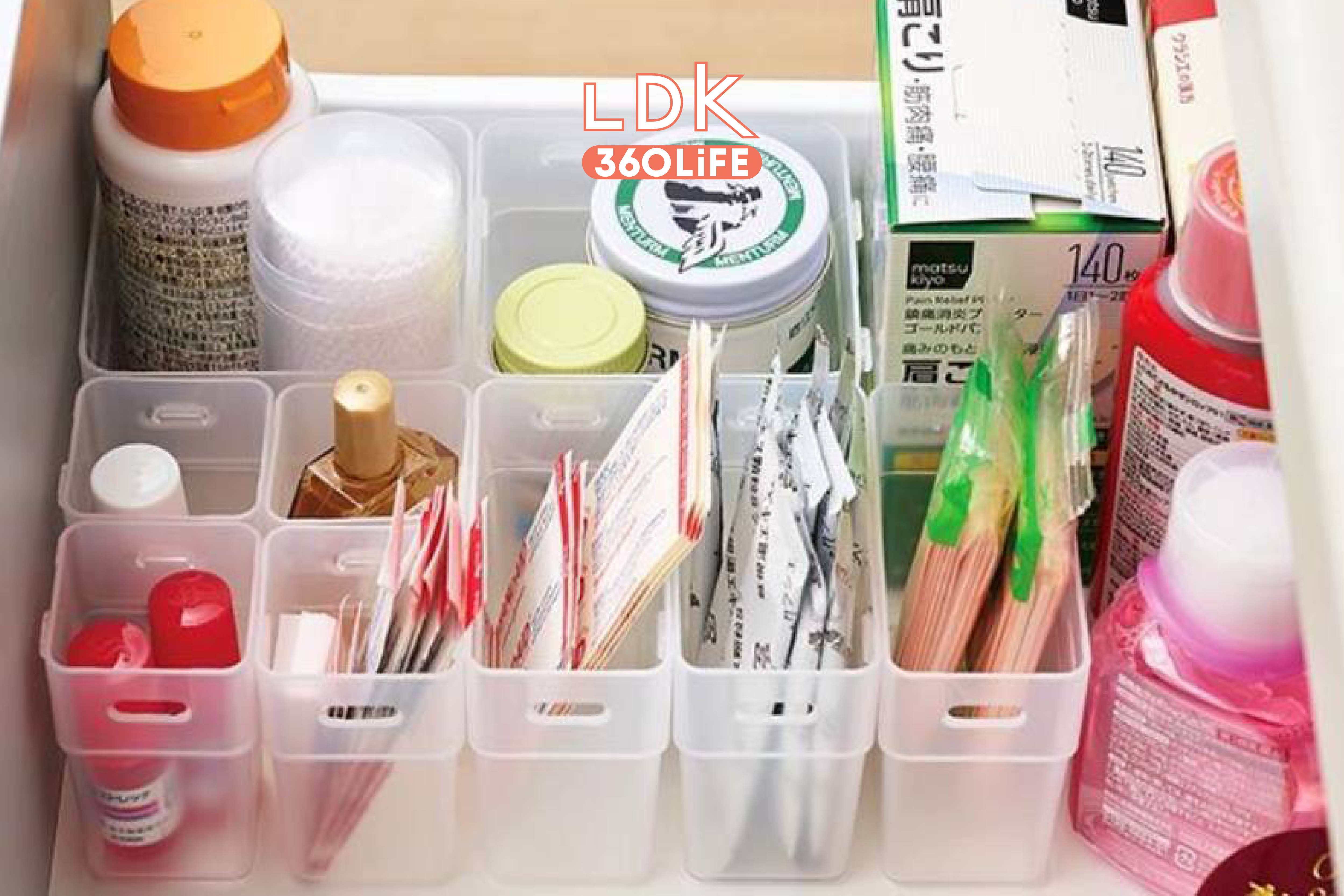 【お宝100均】目薬！絆創膏！ セリアの“こまごまカップ”を使った収納が便利すぎる【LDK】 | リビング・収納 | 360LiFE(サンロクマル)