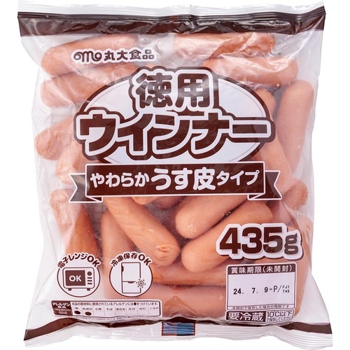 ソーセージおすすめ 丸大食品 徳用ウインナー やわらかうす皮タイプ イメージ1