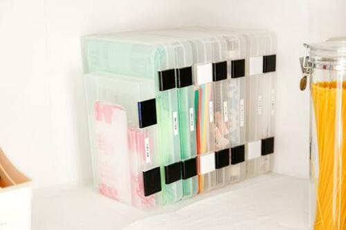 消耗品系はクリアケースで立てる！スリムだからムダスペースを撲滅 イメージ