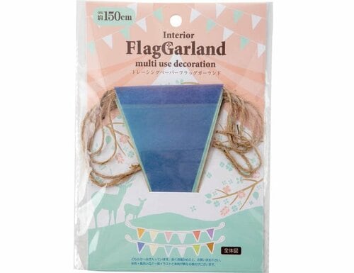 セリア:トレーシングペーパー フラッグガーランド:100均
