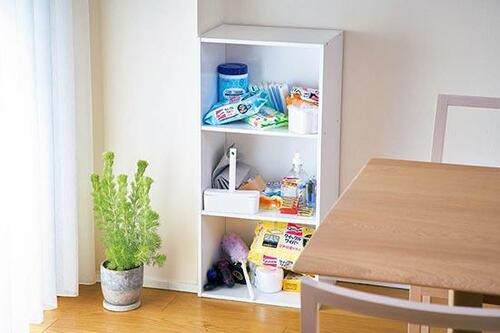 掃除用具が丸見え