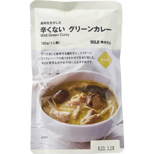 無印良品:素材を生かした 辛くない グリーンカレー:レトルト食品