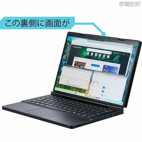1画面利用時に画面が外側に 天空「GPD DUO」おすすめ イメージ
