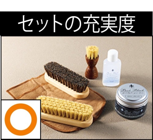 【セットの充実度】 靴磨きセットおすすめ イメージ