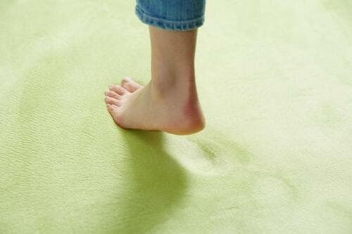 マイクロファイバーの感触も絶品「低反発はっ水クッションラグ」 イメージ2