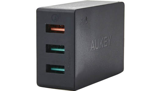 USB:チャージャー:充電:Anker:アンカー:Aukey:［Quick Charge 3.0］スマホUSB充電器:PA-T14