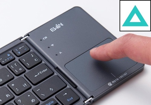 【タッチパッド】 折りたたみキーボードおすすめ イメージ