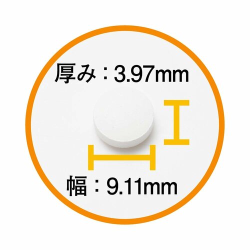粒の大きさ カルシウムサプリおすすめ イメージ