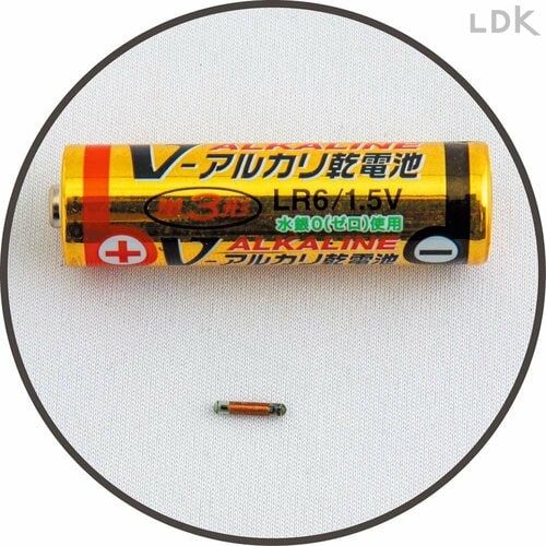 マイクロチップは直径1〜2mm、長さ10mm程度 猫の防災グッズおすすめ イメージ