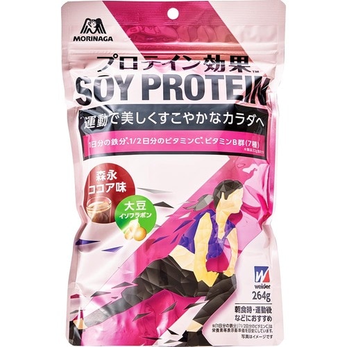 ソイプロテインおすすめ 森永製菓 プロテイン効果<森永ココア味> イメージ1