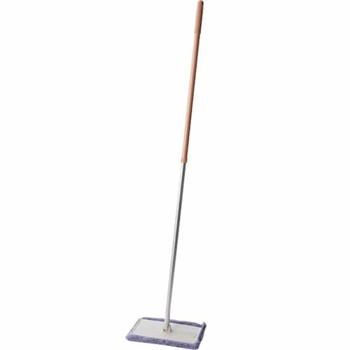 山崎産業:バスボンくん:フローリングワイパー:らくらく水だけでモップ伸縮柄:抗菌