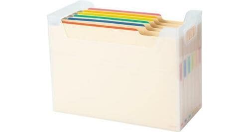 本棚収納も可! ナカバヤシ「なげこみBOX 6分類 フボI-F6」