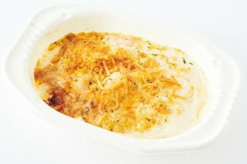 5位: ふにゃふにゃペンネが残念…明治のえびグラタン