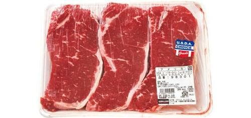 カークランドシグネチャー:USAビーフサーロイン ニューヨークカット:肉