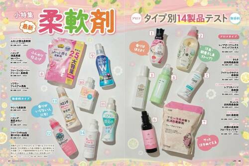 LDK柔軟剤特集の雑誌画像