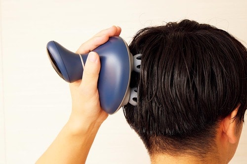 情熱価格「充電式防水ヘッドスパ モミヘッド」 イメージ