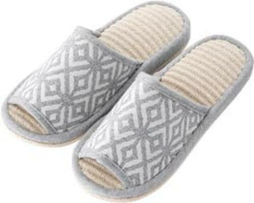 通気性が良く暑い季節にお勧め「ふんわりコットンスリッパ」 イメージ