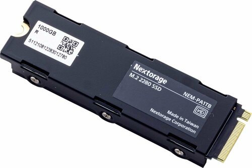 【おすすめPS5増設SSD2位】ネクストレージ「NEM-PA1TB」|凹凸ヒートシンクで温度が安定!