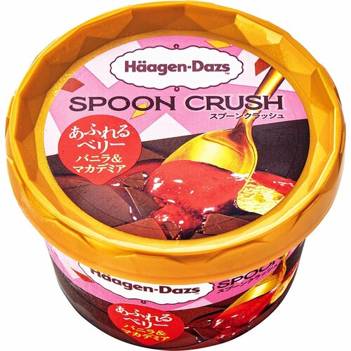 アイスクリームおすすめ ハーゲンダッツ SPOON CRUSH あふれるベリー バニラ＆マカデミア イメージ