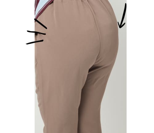 【参考テスト】タイトな服だとシルエットが気になる ナチュラ 吸水ショーツおすすめ イメージ3