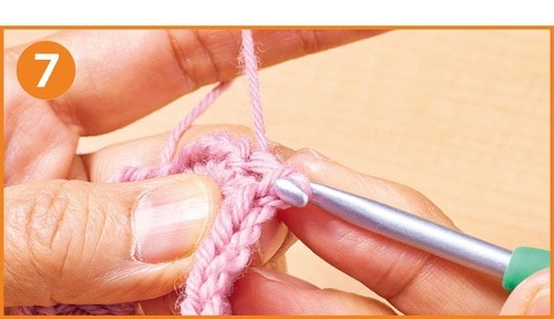 「もこもこフリルシュシュ」の編み方 イメージ8