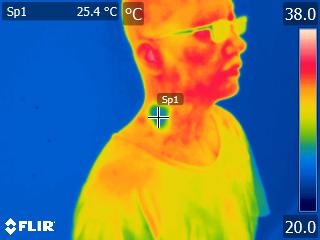 ▼「サンコー」のサーモ画像 電動ネッククーラーおすすめ イメージ2