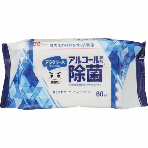 ウェットティッシュおすすめ レック アラクリーネ【激落ちくん】アルコール配合除菌シート イメージ1