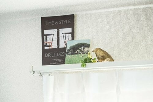 カーテンレールを上手に活用しておしゃれなワンポイントをつくる イメージ