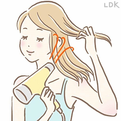 タオルドライ後根元から乾かす プチプラシャンプーおすすめ イメージ