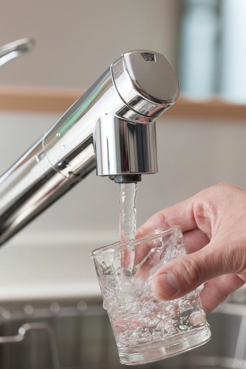 水=水道水+浄水器 イメージ