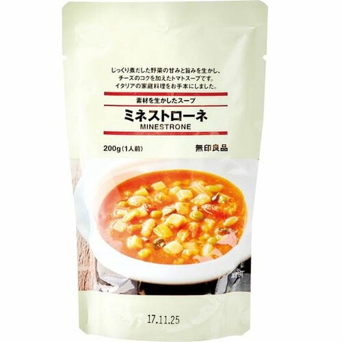 無印良品:素材を生かしたスープ ミネストローネ:レトルト