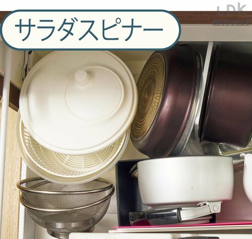 出すのも洗うのも面倒な、サラダスピナーより断然手軽 取っ手付きボウルとザルおすすめ イメージ2