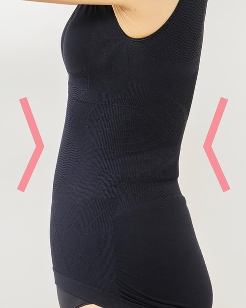横から見てもスッキリ ボディシェイパーおすすめ イメージ