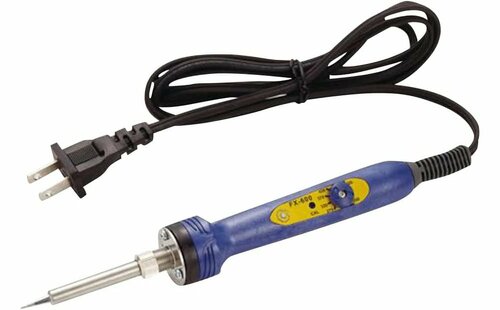 HAKKO「温度調節機能付きはんだこて 平型プラグ B型こて先（T18-B）付き FX600-02」 イメージ