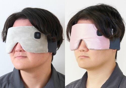 【着け心地】本体に伸縮性があり圧迫感ほぼなし。肌触りも◎ 充電式ホットアイマスクおすすめ イメージ2